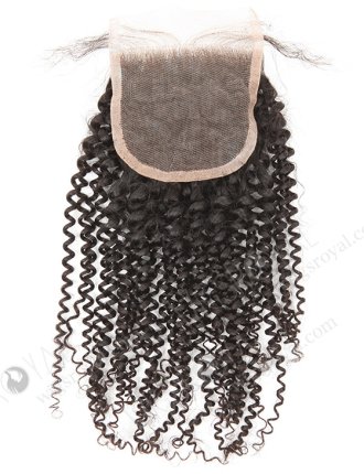 In Stock Brazilian Virgin Hair 16" 7mm Curl Natural Color Top Closure STC-315