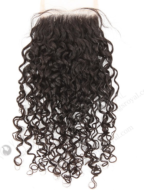 In Stock Brazilian Virgin Hair 14" 12mm Curl Natural Color Top Closure STC-317-9079