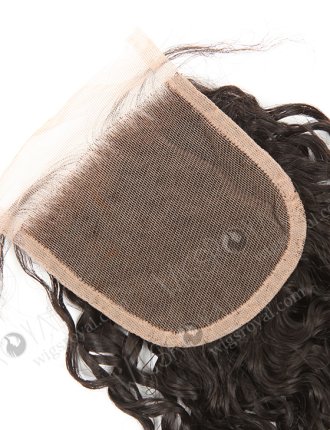 In Stock Brazilian Virgin Hair 14" 12mm Curl Natural Color Top Closure STC-317