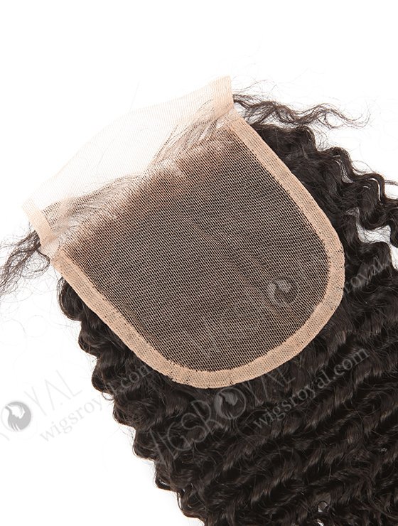 In Stock Brazilian Virgin Hair 12" Kinky Curl Natural Color Top Closure STC-319-9085