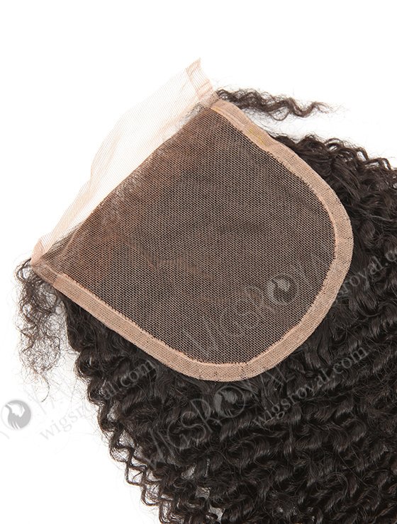 In Stock Brazilian Virgin Hair 12" Afro Curl 4mm Natural Color Top Closure STC-310-9032