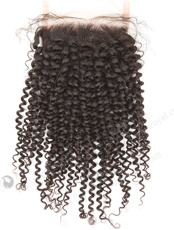 In Stock Brazilian Virgin Hair 12" 7mm Curl Natural Color Top Closure STC-313-9054