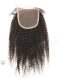 In Stock Brazilian Virgin Hair 14" Afro Curl 4mm Natural Color Top Closure STC-311