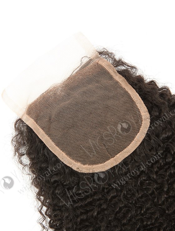 In Stock Brazilian Virgin Hair 16" Afro Curl 4mm Natural Color Top Closure STC-312-9042