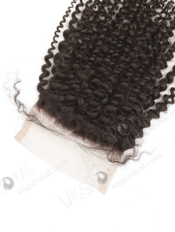 In Stock Brazilian Virgin Hair 10" Afro Curl 4mm Natural Color Top Closure STC-349-9025