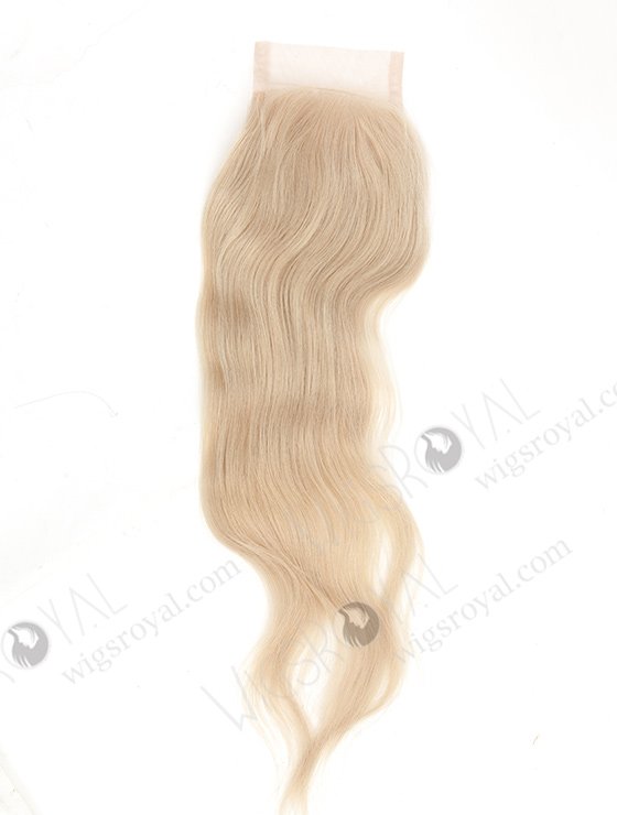 In Stock Malaysian Virgin Hair 14" Natural Straight White Color Top Closure STC-353-9018