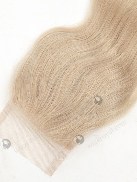In Stock Malaysian Virgin Hair 14" Natural Straight White Color Top Closure STC-353-9017
