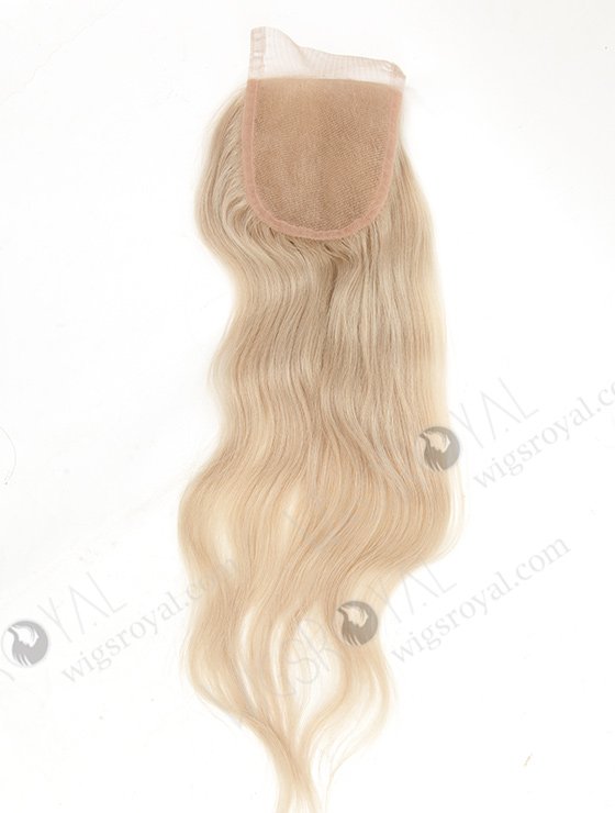 In Stock Malaysian Virgin Hair 14" Natural Straight White Color Top Closure STC-353-9019