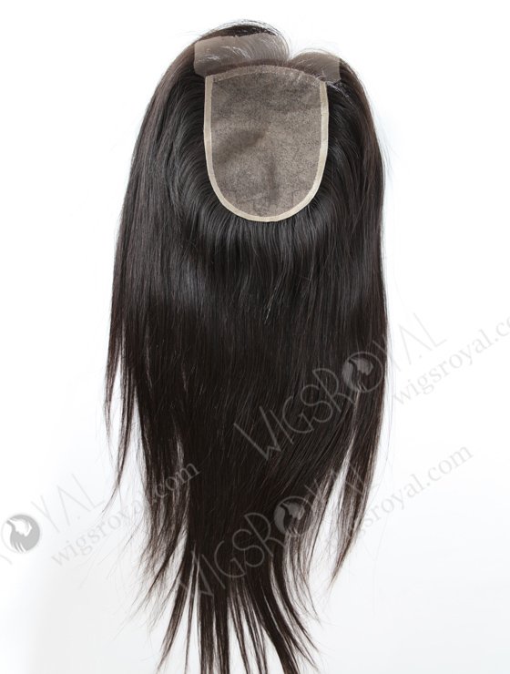 Natural Indian Virgin Hair 18" Straight Comfortable Two Layers Silk Base Closure WR-TC-015-9161