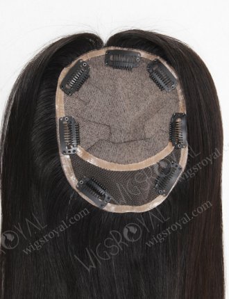 Custom Indian Virgin Hair 16" Straight Natural Color Silk Top Closure WR-TC-013
