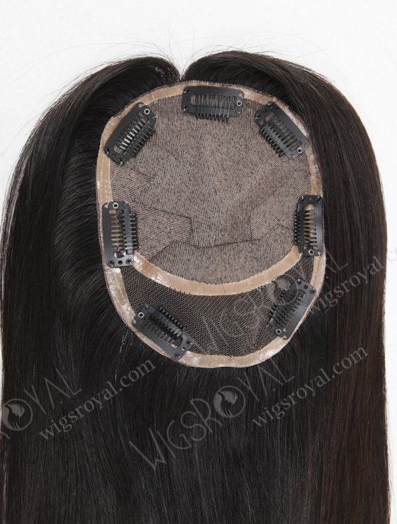 Custom Indian Virgin Hair 16" Straight Natural Color Silk Top Closure WR-TC-013-9148