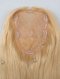 Highlight Blonde Virgin European Hair Silk Base Topper With Lace Behind For Women WR-TC-010