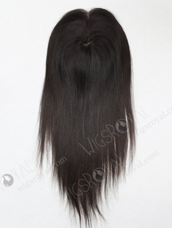 5.9"*4.5" Indian Virgin Hair 18" Straight Natural Color All Silk Top Closure with Lace Lip WR-TC-014-9152