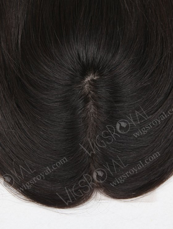 5.9"*4.5" Indian Virgin Hair 18" Straight Natural Color All Silk Top Closure with Lace Lip WR-TC-014-9156