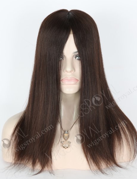 Chinese Virgin Hair 16" Double Draw Natural Straight Natural Color Close To 3# Silk Top Closure WR-TC-008