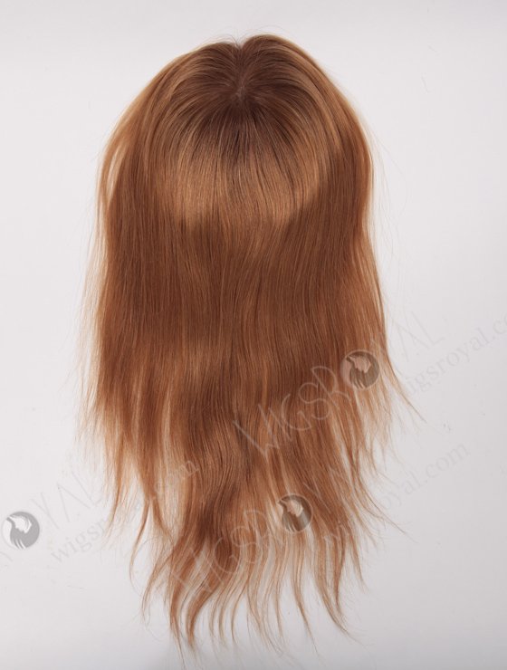 Top quality 100% Virgin Chinese Hair 18#/8# Evenly Blended Root Color 4# Natural Straight Top Closures WR-TC-020-9193