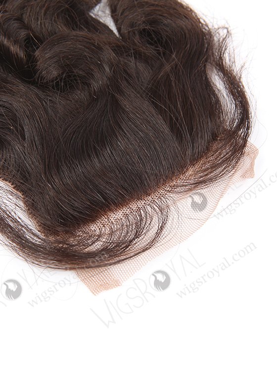 In Stock Brazilian Virgin Hair 12" Big Loose Curl Natural Color Top Closure STC-305-9407