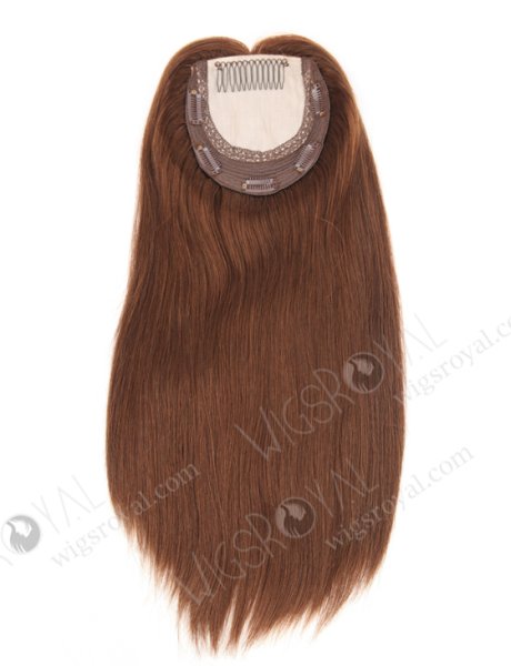 Wholesale Women Silk Base Topper Clip In Hair Piece Jewish Kosher Topper WR-TC-030