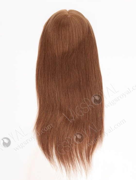 European Virgin Hair 18" Straight 9# Color 7"×8" Silk Top Open Weft Human Hair WR-TC-029-9316
