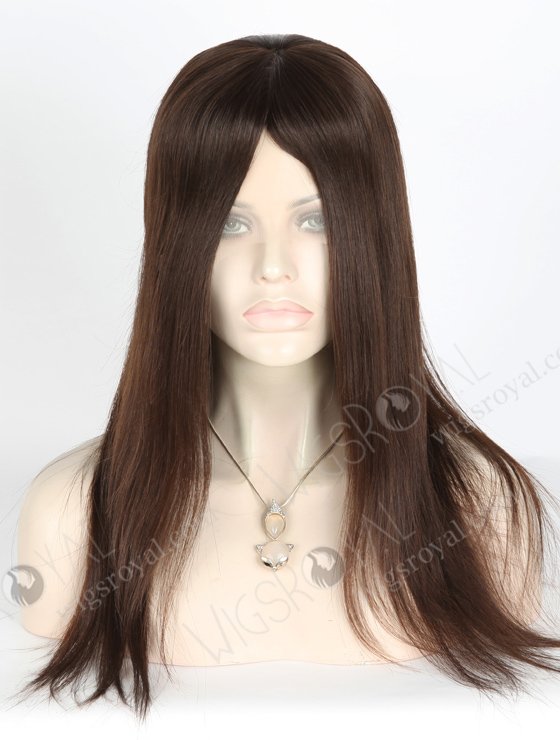 Unprocessed Virgin Hair Fantasy Wigs for Small Heads | In Stock European Virgin Hair 16" Natural Straight Natural Color Lace Front Silk Top Glueless Wig GLL-08025-9430