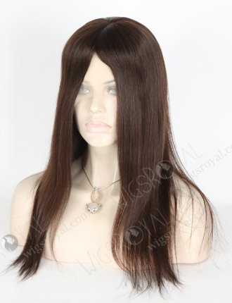 Unprocessed Virgin Hair Fantasy Wigs for Small Heads | In Stock European Virgin Hair 16" Natural Straight Natural Color Lace Front Silk Top Glueless Wig GLL-08025