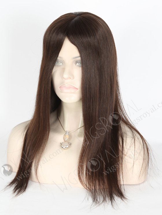 Unprocessed Virgin Hair Fantasy Wigs for Small Heads | In Stock European Virgin Hair 16" Natural Straight Natural Color Lace Front Silk Top Glueless Wig GLL-08025-9431