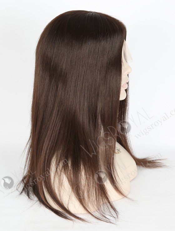 Unprocessed Virgin Hair Fantasy Wigs for Small Heads | In Stock European Virgin Hair 16" Natural Straight Natural Color Lace Front Silk Top Glueless Wig GLL-08025-9437