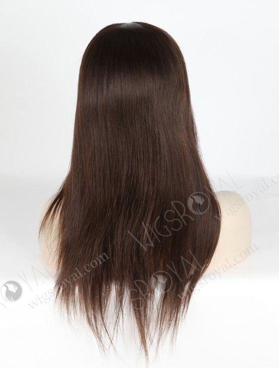 Unprocessed Virgin Hair Fantasy Wigs for Small Heads | In Stock European Virgin Hair 16" Natural Straight Natural Color Lace Front Silk Top Glueless Wig GLL-08025-9435