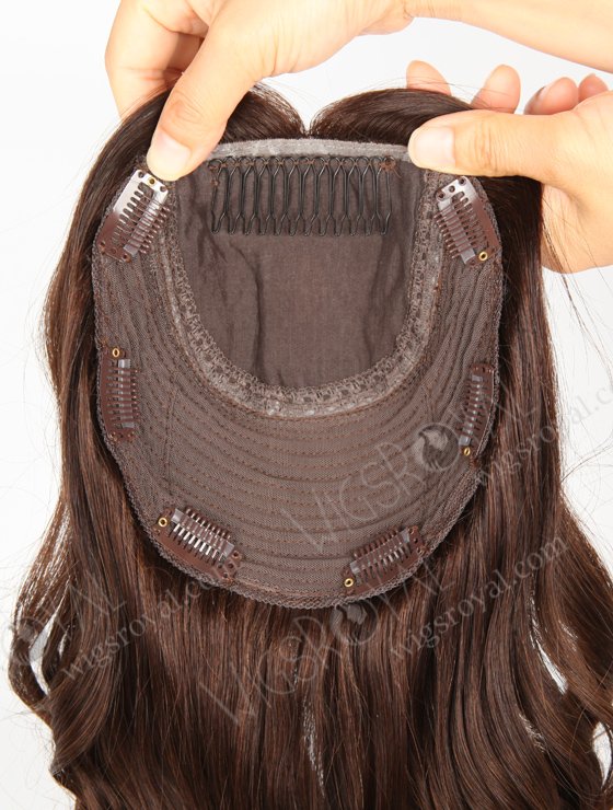 European Virgin Hair 16" One Length Bouncy Curl 2a# Color 7"×7" Kosher Hair Topper WR-TC-033-9346