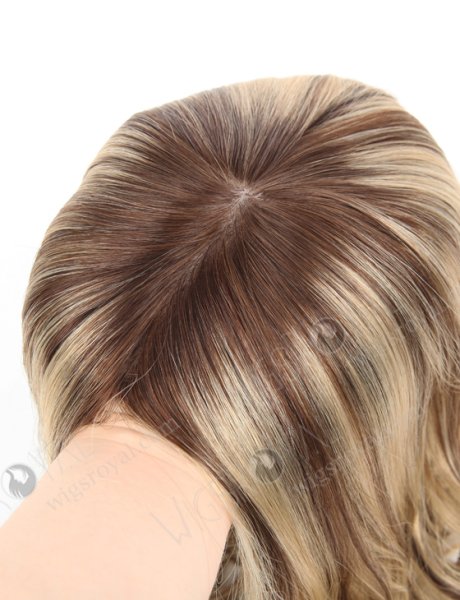 Gorgerous Human Hair Hidden Crown Jewish Topper Women's Hair Pieces WR-TC-037