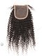 In Stock Brazilian Virgin Hair 14" Kinky Curl Natural Color Top Closure STC-320