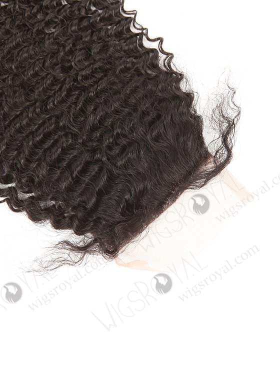 In Stock Brazilian Virgin Hair 14" Kinky Curl Natural Color Top Closure STC-320-9248