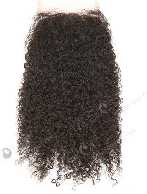 In Stock Brazilian Virgin Hair 12" Jeri Curl Natural Color Top Closure STC-322-9257