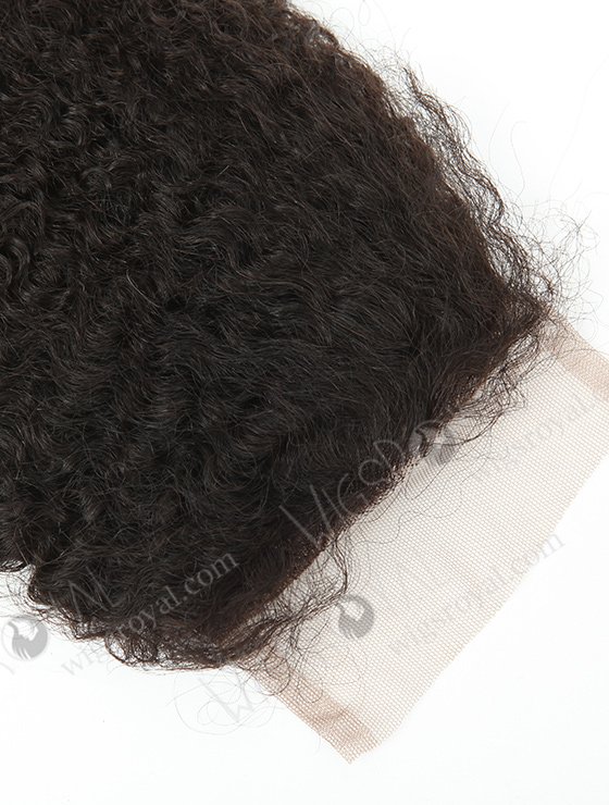 In Stock Brazilian Virgin Hair 12" Jeri Curl Natural Color Top Closure STC-322-9259