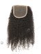 In Stock Brazilian Virgin Hair 14" Jeri Curl Natural Color Top Closure STC-323