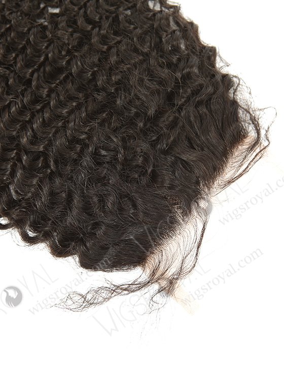In Stock Brazilian Virgin Hair 16" Kinky Curl Natural Color Top Closure STC-321-9251