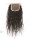 In Stock Brazilian Virgin Hair 16" Kinky Curl Natural Color Top Closure STC-321