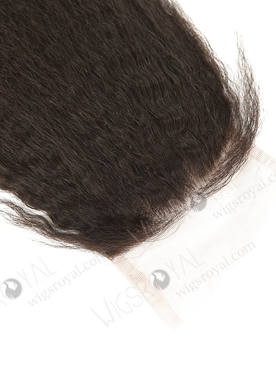 In Stock Brazilian Virgin Hair 14" Kinky Straight Natural Color Top Closure STC-326-9290
