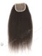 In Stock Brazilian Virgin Hair 16" Kinky Straight Natural Color Top Closure STC-327