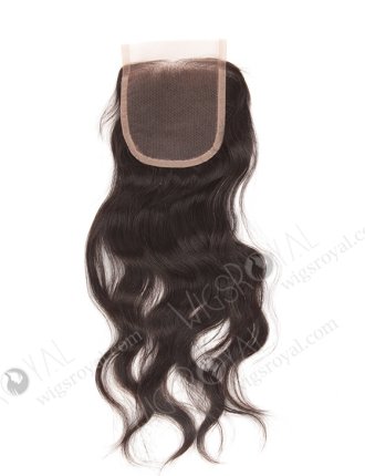 In Stock Brazilian Virgin Hair 14" Natural Wave Natural Color Top Closure STC-10