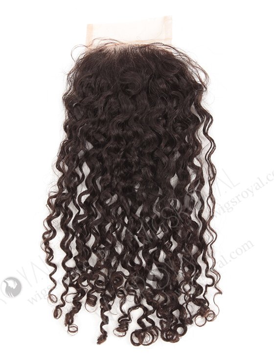 In Stock Brazilian Virgin Hair 14" Tight Curl Natural Color Top Closure STC-332-9623