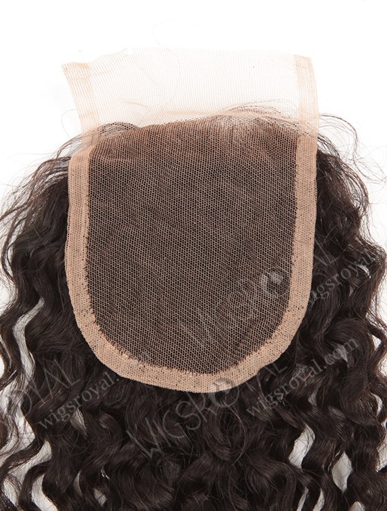 In Stock Brazilian Virgin Hair 14" Tight Curl Natural Color Top Closure STC-332-9625
