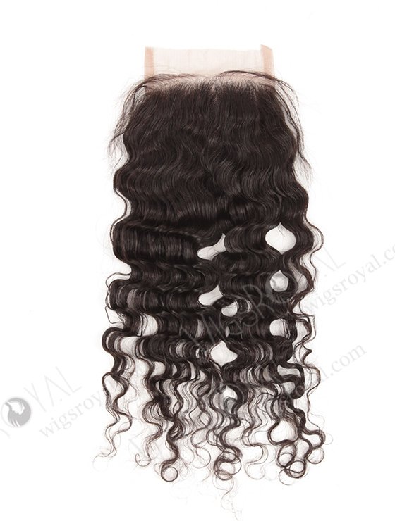 In Stock Brazilian Virgin Hair 14" Molado Curl Natural Color Top Closure STC-106-9573