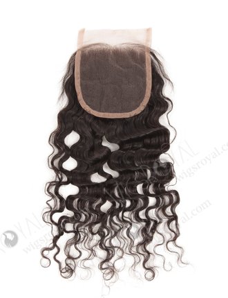 In Stock Brazilian Virgin Hair 14" Molado Curl Natural Color Top Closure STC-106