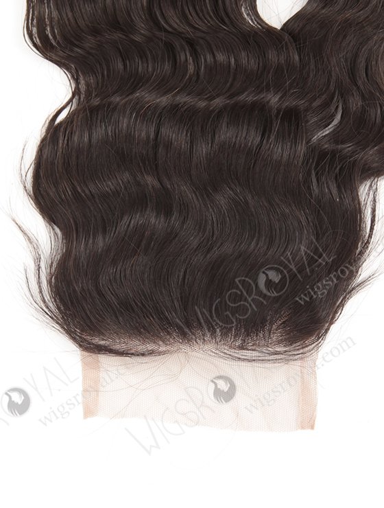 In Stock Brazilian Virgin Hair 16" Natural Curly Natural Color Top Closure STC-52-9554