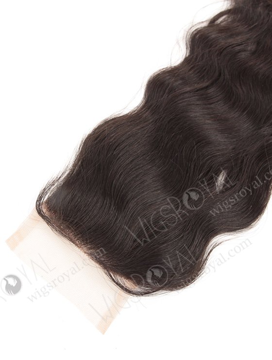 In Stock Brazilian Virgin Hair 18" Natural Wave Natural Color Top Closure STC-36-9651