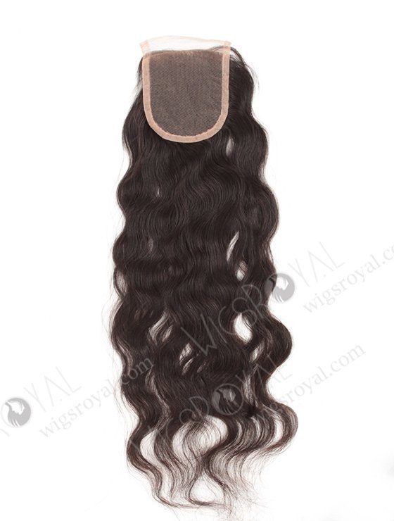 In Stock Brazilian Virgin Hair 18" Natural Wave Natural Color Top Closure STC-36-9653