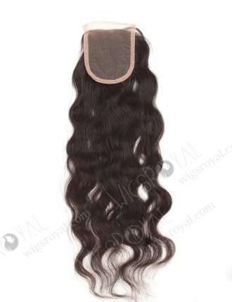 In Stock Brazilian Virgin Hair 18" Natural Wave Natural Color Top Closure STC-36