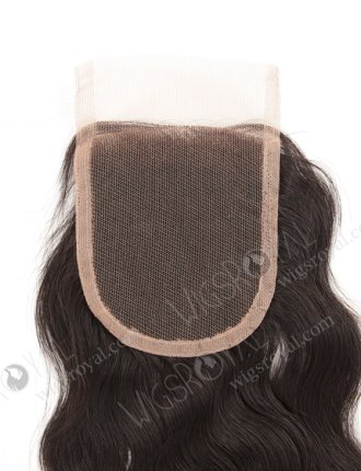 In Stock Brazilian Virgin Hair 18" Natural Wave Natural Color Top Closure STC-36