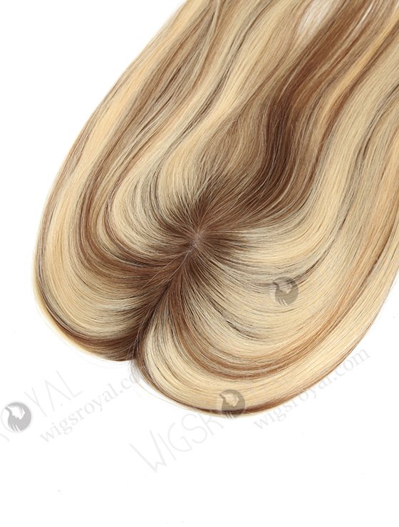 .5"*6" European Virgin Hair 16" Natural Straight T9/22# with 9# Highlights Silk Top Hair WR-TC-048-9528